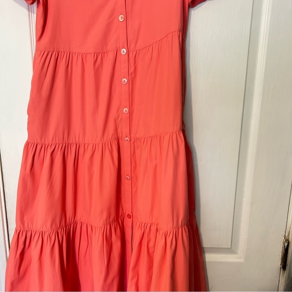 Brochu Walker Havana Dress in Bright Coral XS - Picture 12 of 15